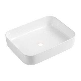 CORONA UMYWALKA NABLATOWA, 50X38,5CM, BIAŁY POŁYSK       CORONA500BP