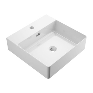 GARLAND UMYWALKA NABLATOWA/WISZĄCA, 42X43CM, BIAŁY POŁYSK       GARLAND420BP