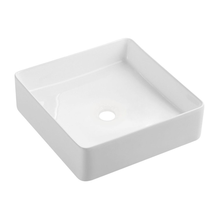 PASADENA UMYWALKA NABLATOWA, 36X36CM, BIAŁY POŁYSK       PASADENA360BP