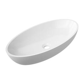 SIENA umywalka nablatowa Marble+, 60x35cm, biały połysk      SIENALUNBP