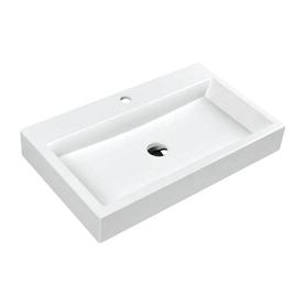 THASOS umywalka nablatowa/wisząca Marble+, 70x42cm, biały połysk      THASOS700BP