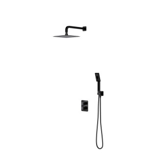 PARMA SYSTEM PRYSZNICOWY PODTYNKOWY TERMOSTATYCZNY, CZARNY MAT      SYSPM11BL