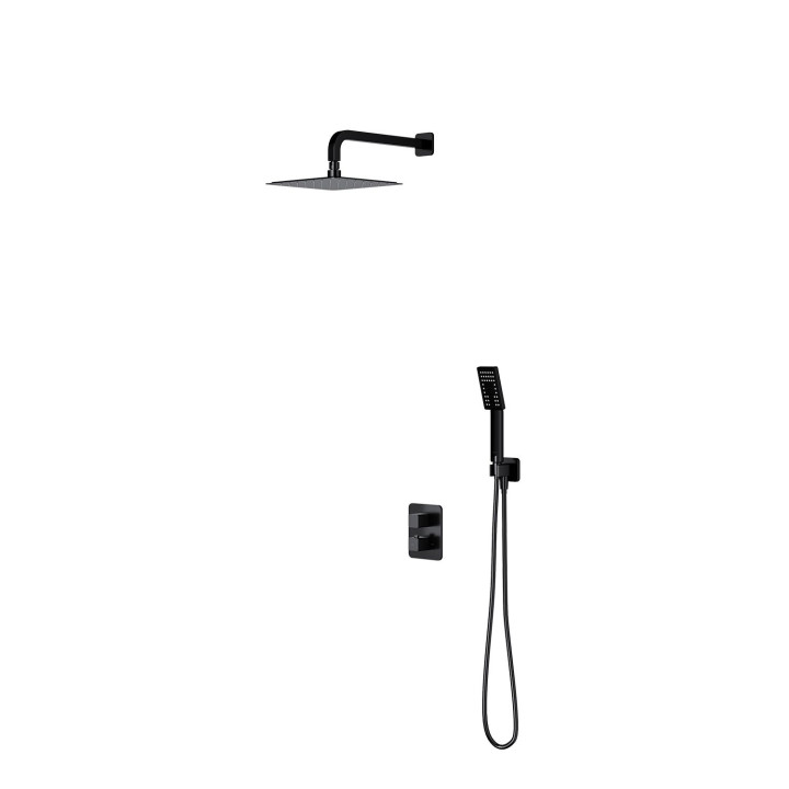 PARMA SYSTEM PRYSZNICOWY PODTYNKOWY TERMOSTATYCZNY, CZARNY MAT      SYSPM11BL