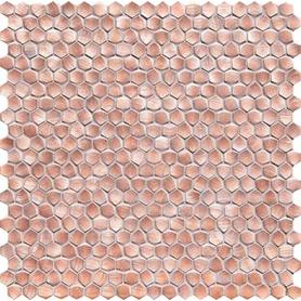 Mozaika ścienna Drops metal rose hex 30x30,2 Gat.1
