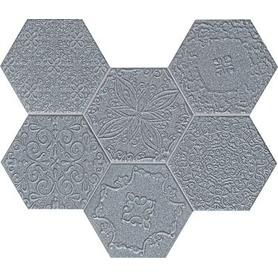 Mozaika ścienna Lace graphite 28,9x22,1 Gat.1