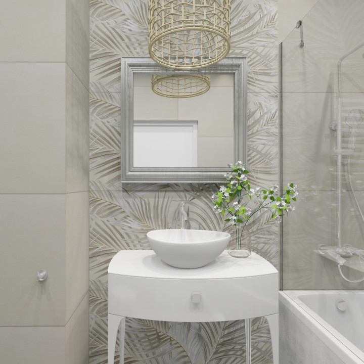 Aranżacja łazienki - mała łazienka w stylu włoskim; marka Abitare