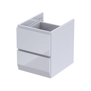 SZAFKA PODUMYWALKOWA 40 CM, DWIE SZUFLADY, KOLOR: BIAŁY POŁYSK, KORPUS BIAŁY  OR36-SD2S-40-1