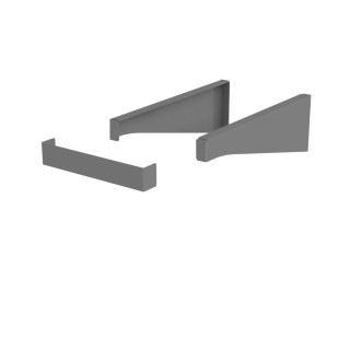 WSPORNIK BLATU 35 CM,  KOLOR: GRAFIT MAT,   OR00-A-WS-35-6