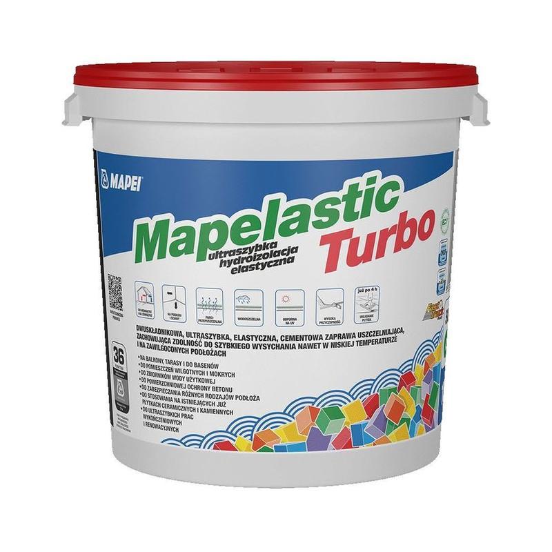 MAPELASTIC TURBO B 16KG. MAPEI - MA-IZ-MAPE-LAS-016-TU - Jeta.pl