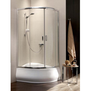 PREMIUM PLUS E 100X80X190 CHROM/PRZEJRZYSTE 30491-01-01N