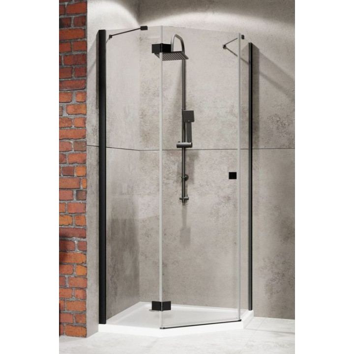 ESSENZA NEW BLACK PTJ DRZWI LEWE CZARNY/PRZEJRZYSTE 385010-54-01L