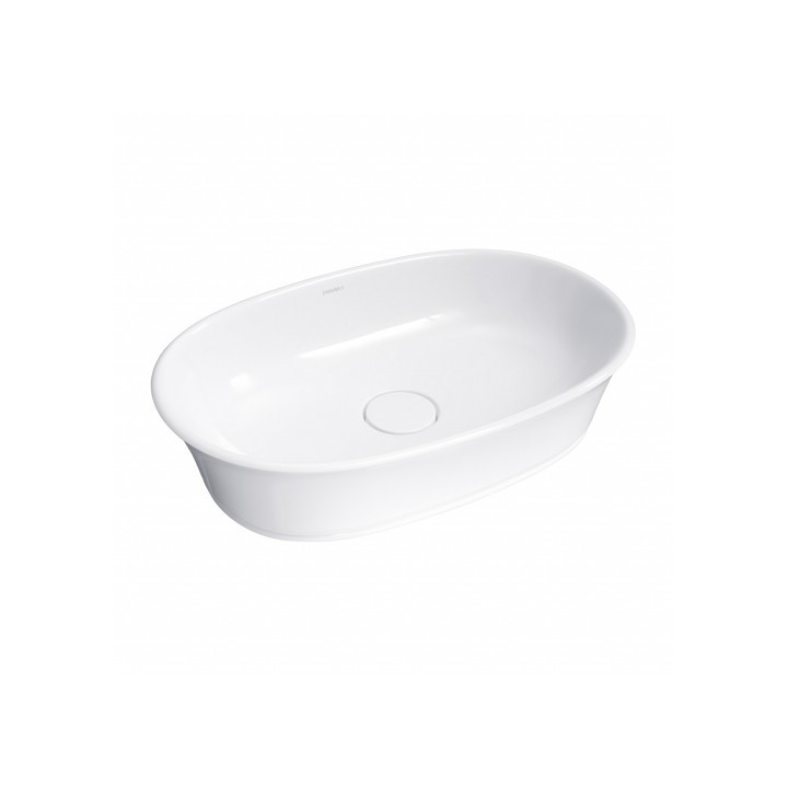 CLASSICA+ UMYWALKA NABLATOWA MARBLE+,61x40, BIAŁY POŁYSK  CLASSICAUNBP