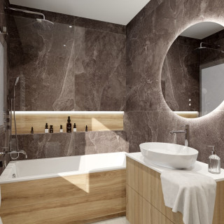 Projekt małej łazienki Grand Cave by Kryst