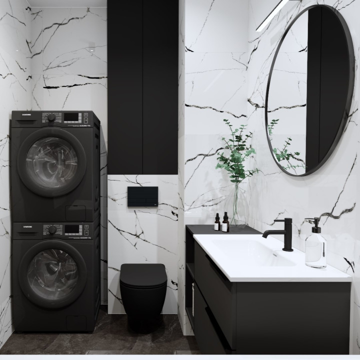Łazienka z pralnią Grand Cave by Kuracińska