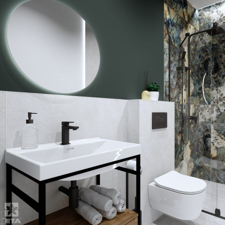 Projekt łazienki w stylu industrialnym by Kuracińska