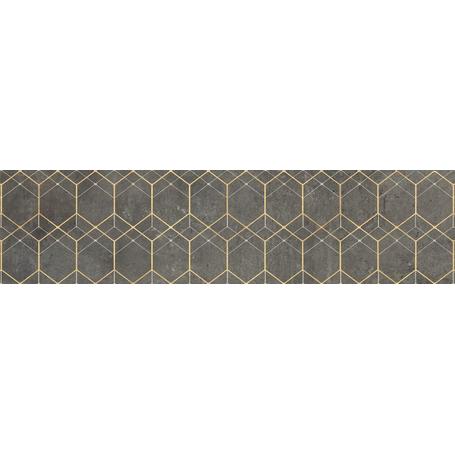 GRES SOFTCEMENT GRAPHITE DECOR GEO RECT. 1197X297X8 (1,42M2) GAT.1