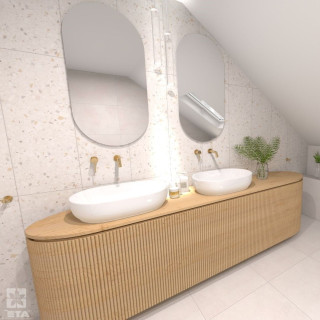 Projekt łazenki w stylu nowoczesnym