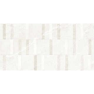 GRES SZKLIWIONY DHARA DECOR WHITE 119,2X59,2 REKT. MATT GAT.1 230399 (1,42)