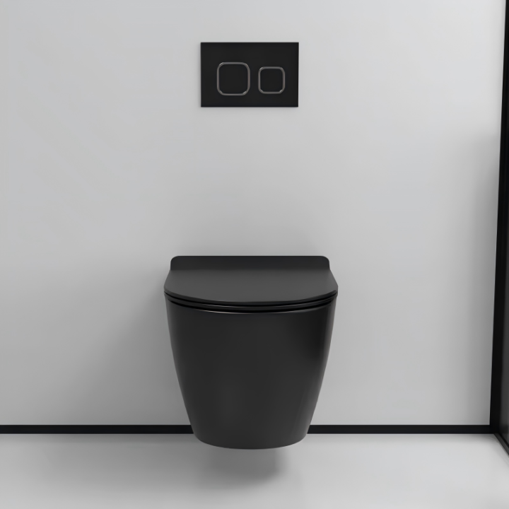 Miska WC Interno czarny mat – nowoczesność i wyrazisty styl