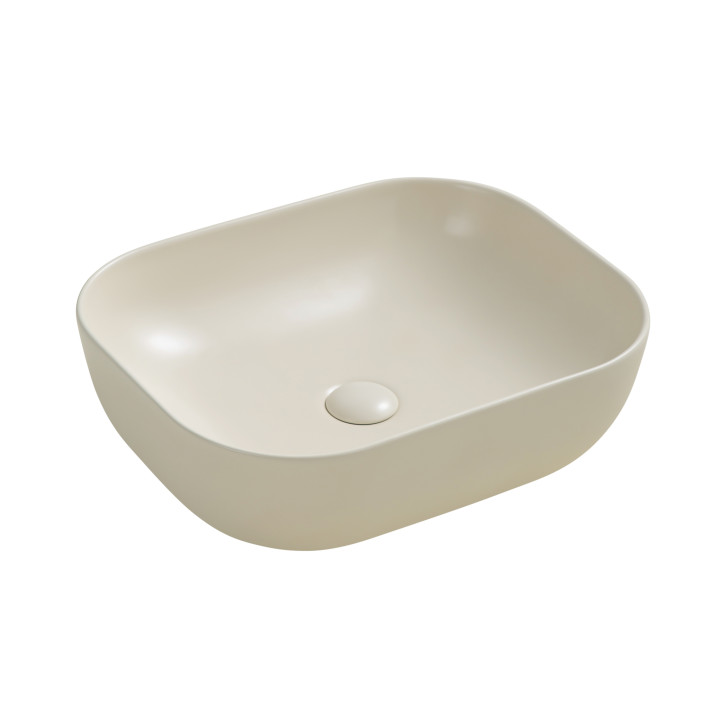 Umywalka nablatowa Bella beżowy mat – ciepło i elegancja w Twojej łazience