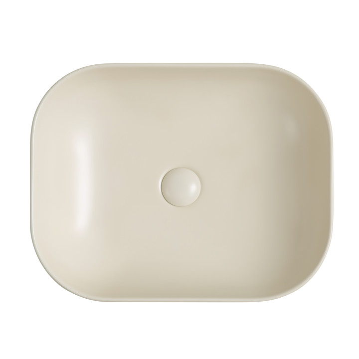 Umywalka nablatowa Bella beżowy mat – ciepło i elegancja w Twojej łazience