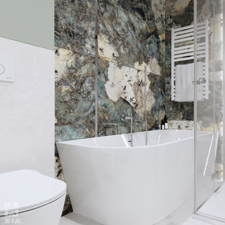 Łazienka, która zachwyca elegancją i oryginalnym wykończeniem