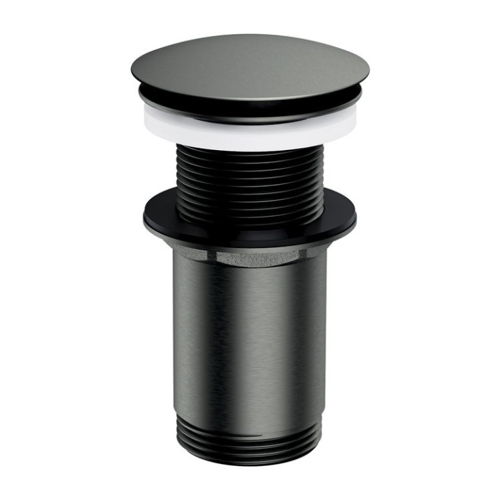 KOREK UMYWALKOWY KLIK-KLAK GRAFIT SZCZOTKOWANY  CERAMICZNY A716GR