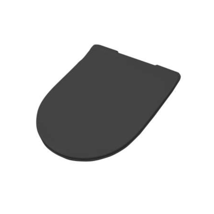 ART CERAM FILE 2.0 DESKA SEDESOWA WOLNOOPADAJĄCA CZARNY MAT FLA014