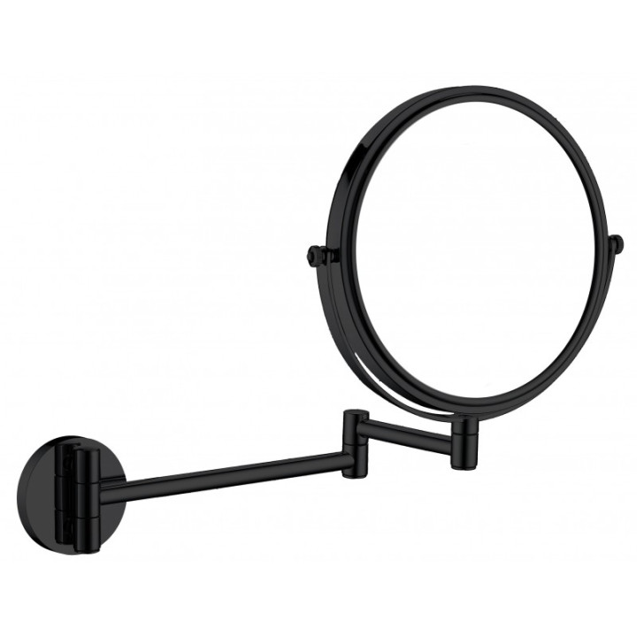 ROUND LUSTERKO KOSMETYCZNE, NA RAMIENIU, 2-STR, POWIĘKSZENIE X 3, NERO - NOWOŚĆ B7ADR_N811