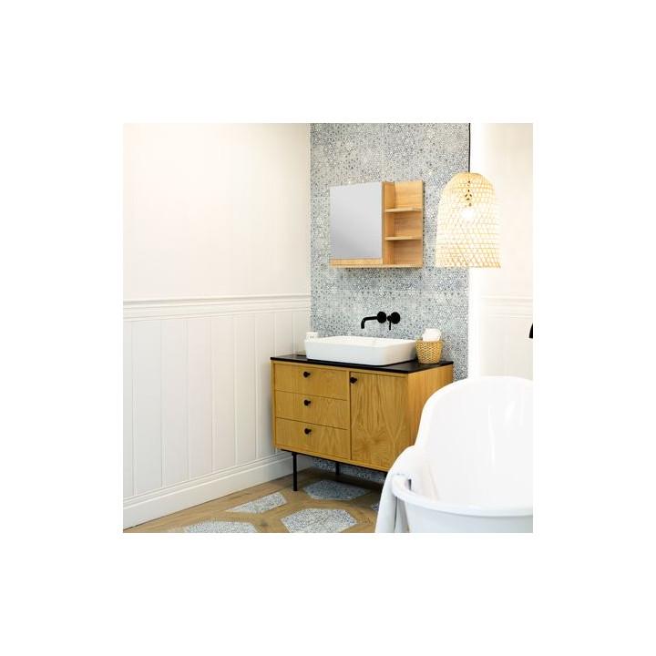 SZAFKA LUSTRZANA EASY 3P 50X600X16MM PÓŁKI-DREWNO DSM