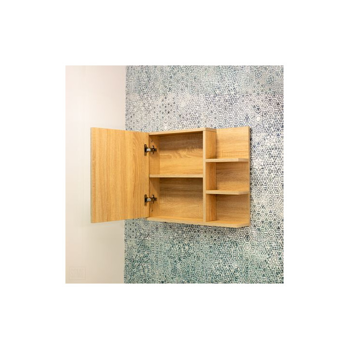 SZAFKA LUSTRZANA EASY 3P 50X600X16MM PÓŁKI-DREWNO DSM