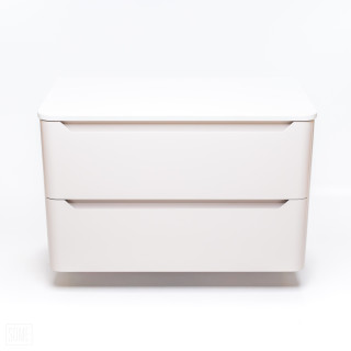 Beżowa szafka łazienkowa CASE 80 cm – przestrzeń i ciepłe wykończenie