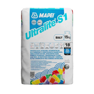 KLEJ ULTRALITE S1 BIAŁY 15KG. MAPEI