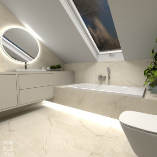 Minimalistyczny projekt łazienki