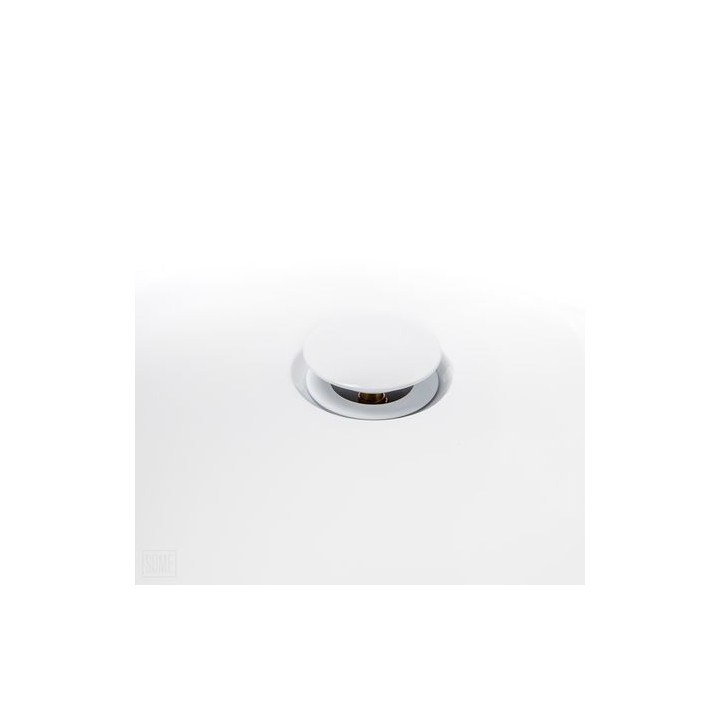 Korek klik-klak w białym macie – minimalistyczny styl i funkcjonalność