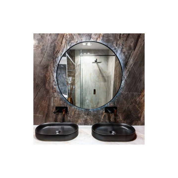 Lustro CARMIN 80 cm z oświetleniem LED i matą grzewczą