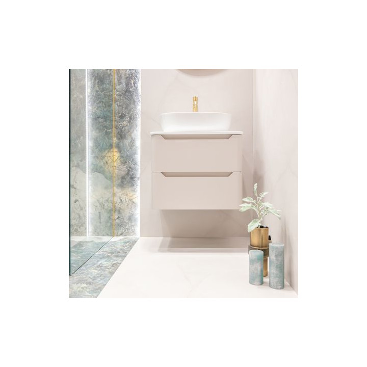 Beżowa szafka łazienkowa CASE 60 cm – ciepły odcień i funkcjonalność