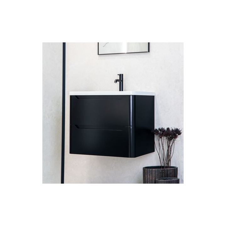 Czarna szafka łazienkowa CASE 60 cm – elegancja i nowoczesność