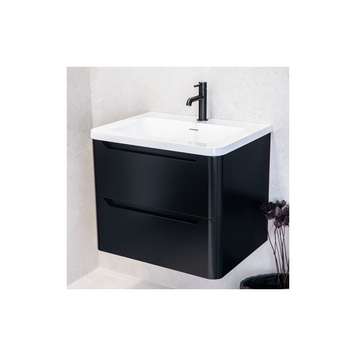 Czarna szafka łazienkowa CASE 60 cm – elegancja i nowoczesność