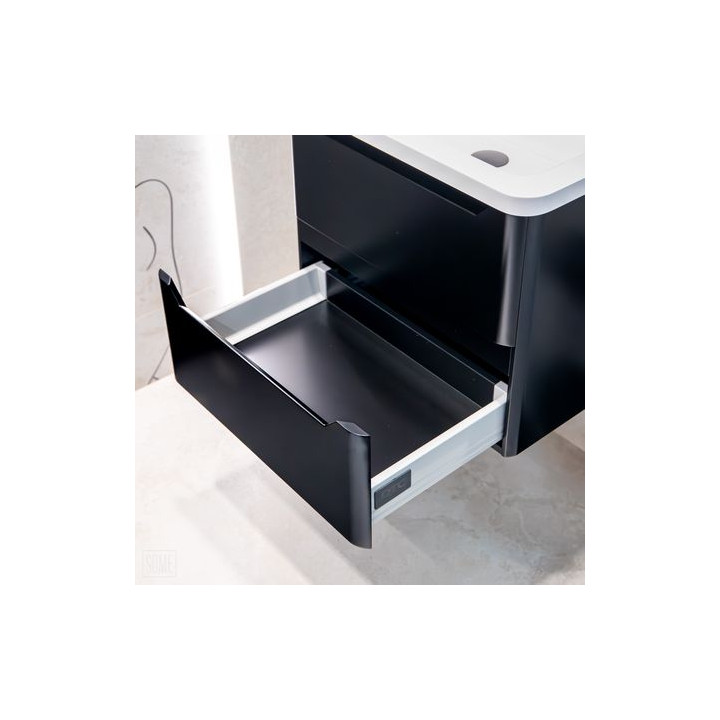 Czarna szafka łazienkowa CASE 60 cm – elegancja i nowoczesność