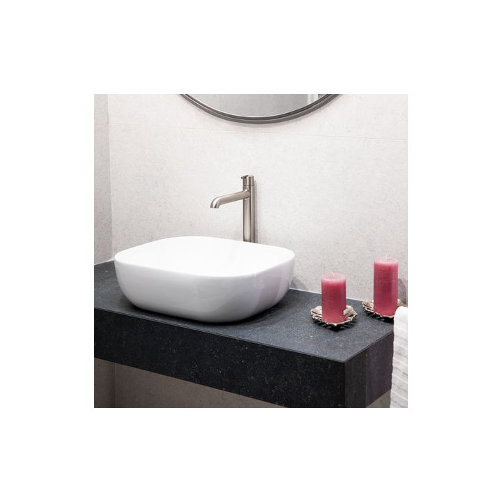 Umywalka nablatowa Bella biała – nowoczesność i elegancja