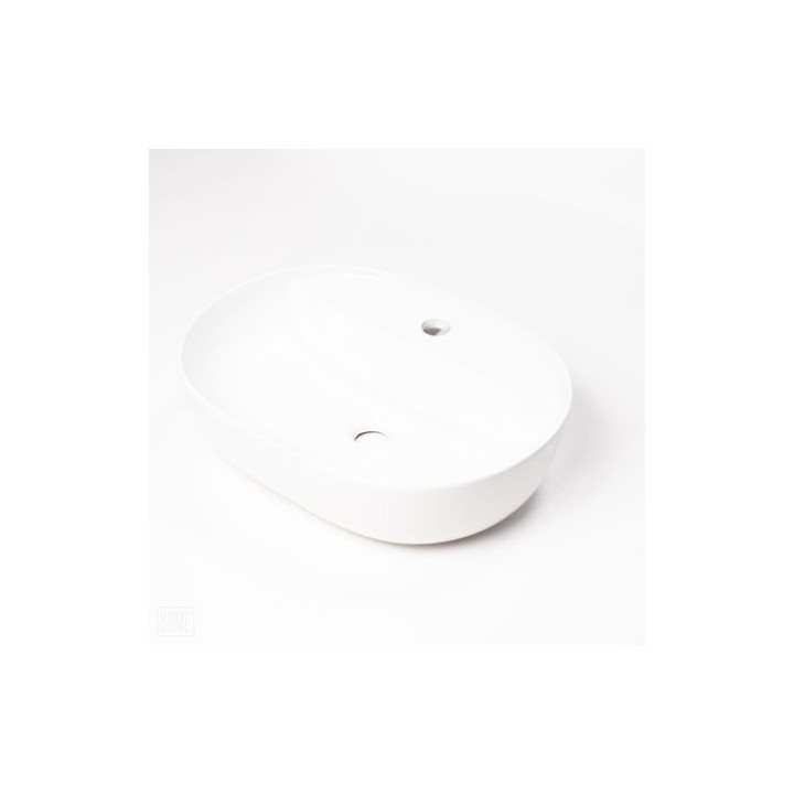 Umywalka nablatowa Dritto biała – nowoczesna ceramika do łazienki