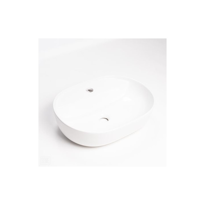 Umywalka nablatowa Dritto biała – nowoczesna ceramika do łazienki