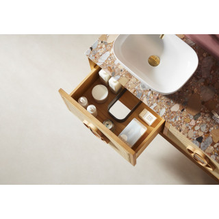 Blat z kamienia naturalnego Italian Terrazzo 900 mm – luksus i trwałość w Twojej łazience