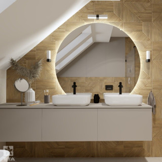 Darmowy projekt nowoczesnej łazienki w eleganckiej odsłonie.