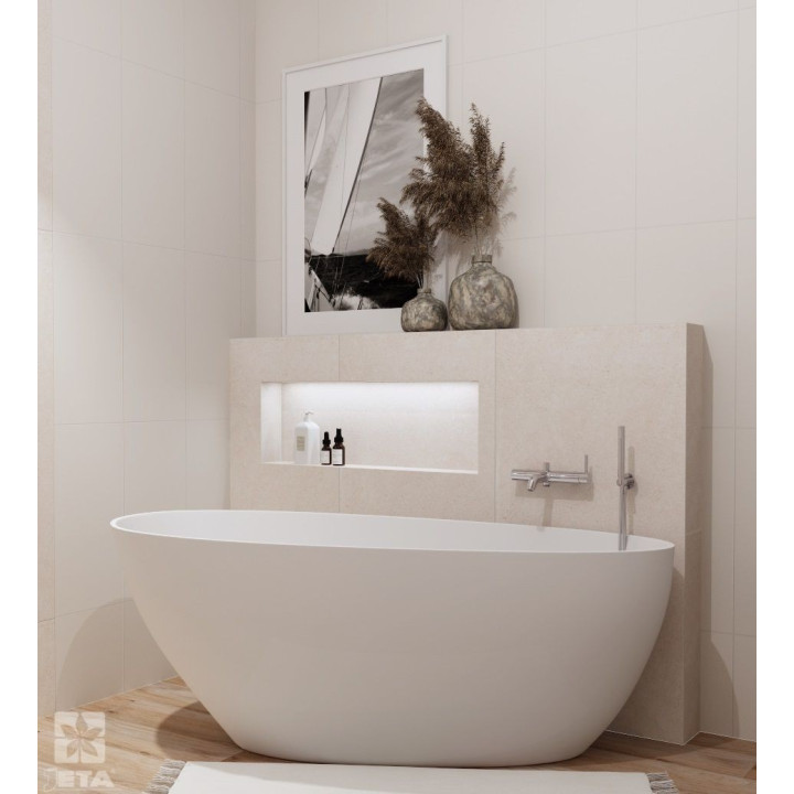 Skandynawska łazienka z nutą boho – naturalne drewno i jasne barwy