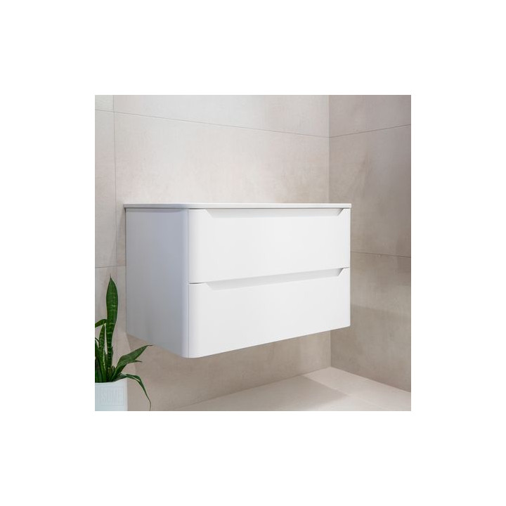 Biała szafka łazienkowa CASE 80 cm – przestronność i styl