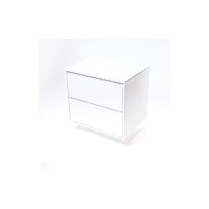 Szafka łazienkowa LOCK 60 cm – nowoczesna biel i minimalistyczny design