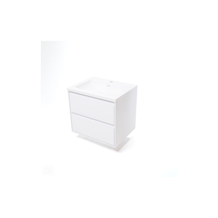 Szafka łazienkowa LOCK 60 cm – nowoczesna biel i minimalistyczny design