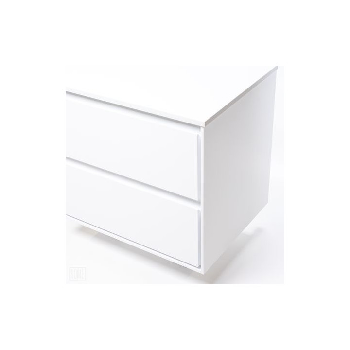 Szafka łazienkowa LOCK 60 cm – nowoczesna biel i minimalistyczny design